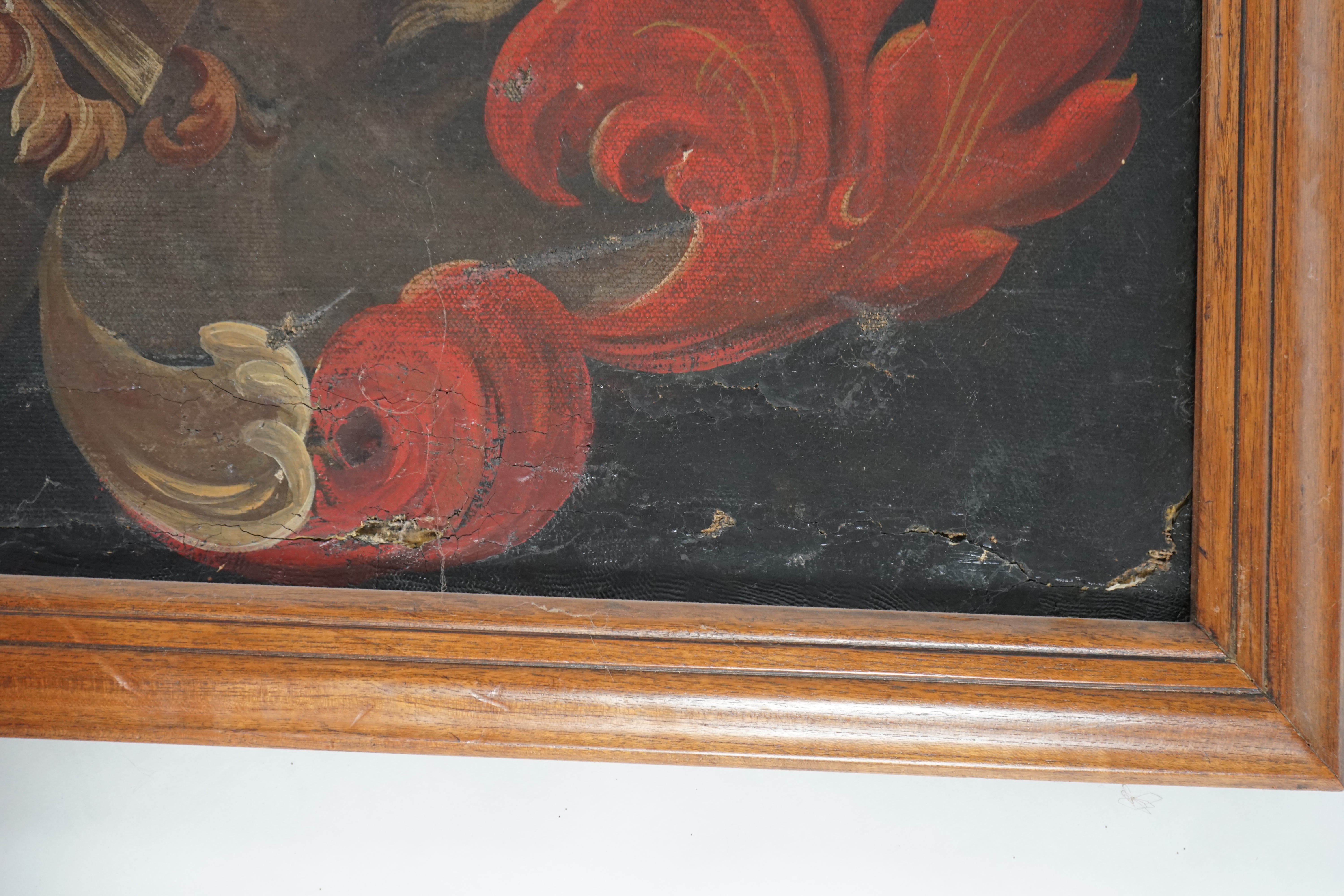 A William IV oil on canvas hatchment, bearing the arms of Sir Colquhoun Grant (1772-1835)